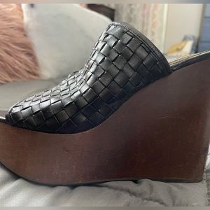 Rachel Zoe wooden wedges